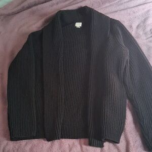 A.New.Day Black Ribbed Cardigan
